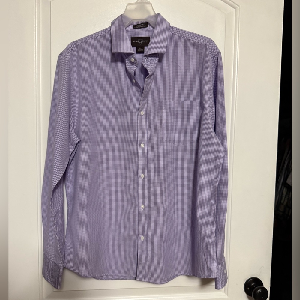 Men's Purple checked Dress Shirt